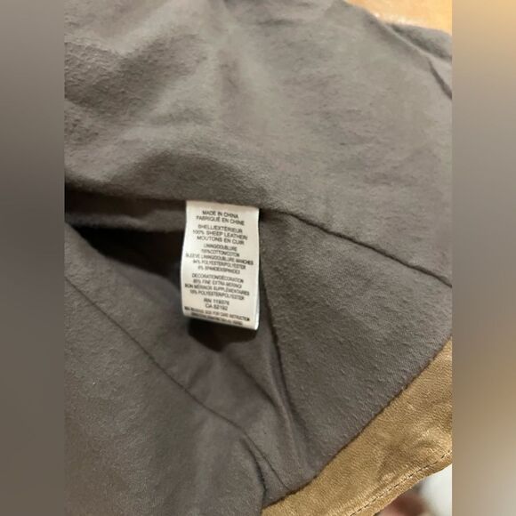 Helmut Lang tan distressed vintage leather blazer size small - Picture 11 of 13